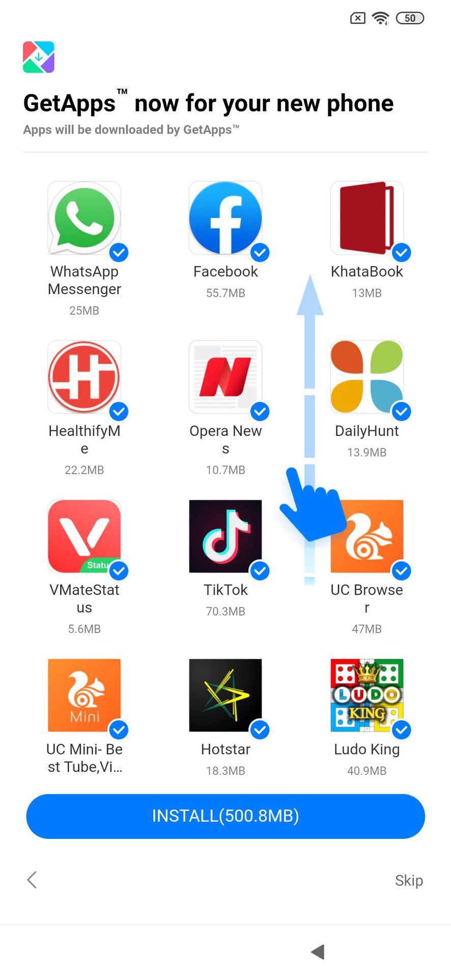 Redmi Note 8 app onboarding 1