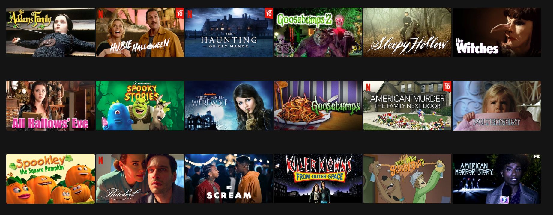 netflix halloween movies