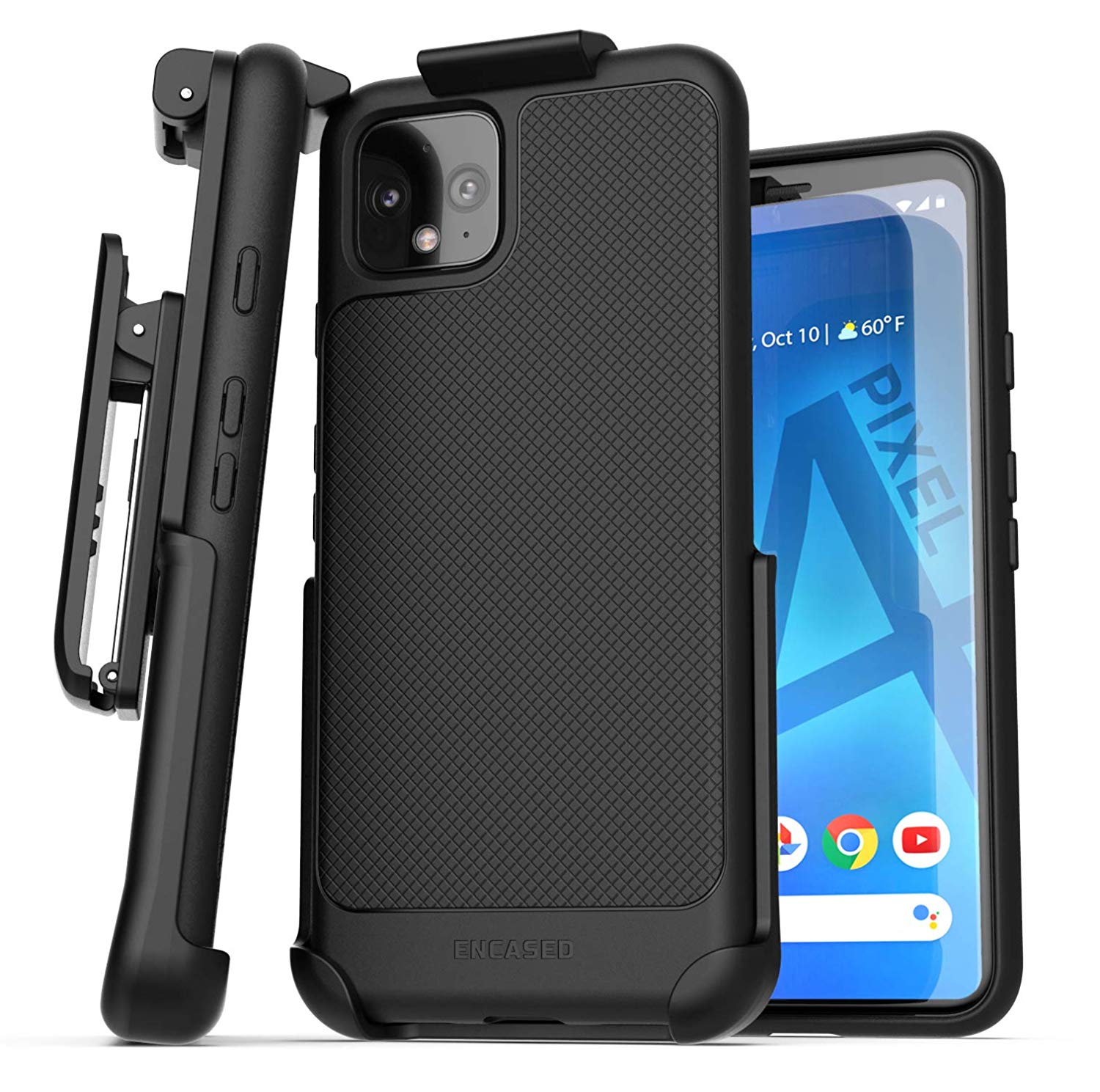 encased thin case with belt clip and holster