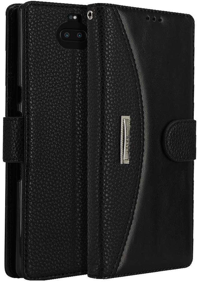 lokaka faux leather wallet case with three card slots and cash pocket