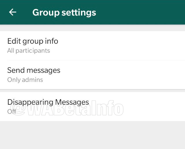 Disappearing messages in WhatsApp.