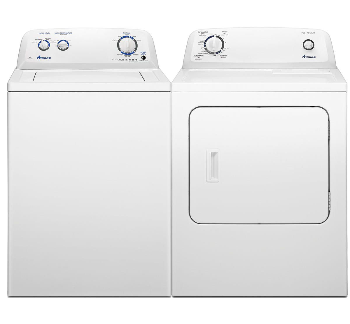 0018276 amana top load washer dryer pair 1200