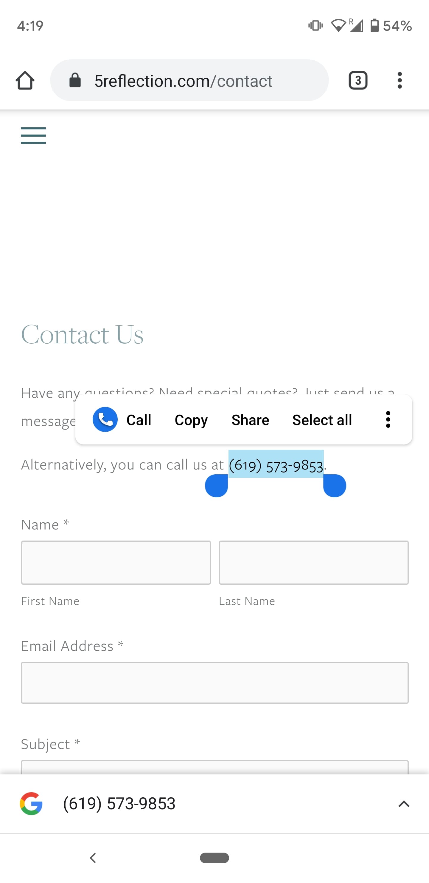 Chrome use phone numbers emails and addresses 3