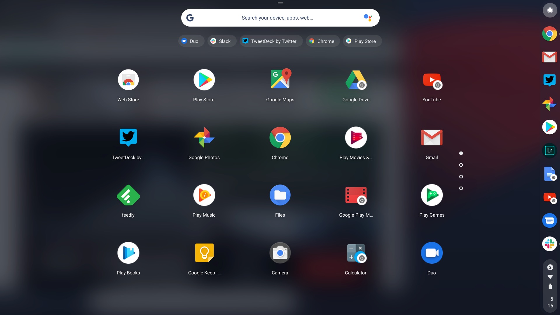 Google Pixelbook Go Review app drawer