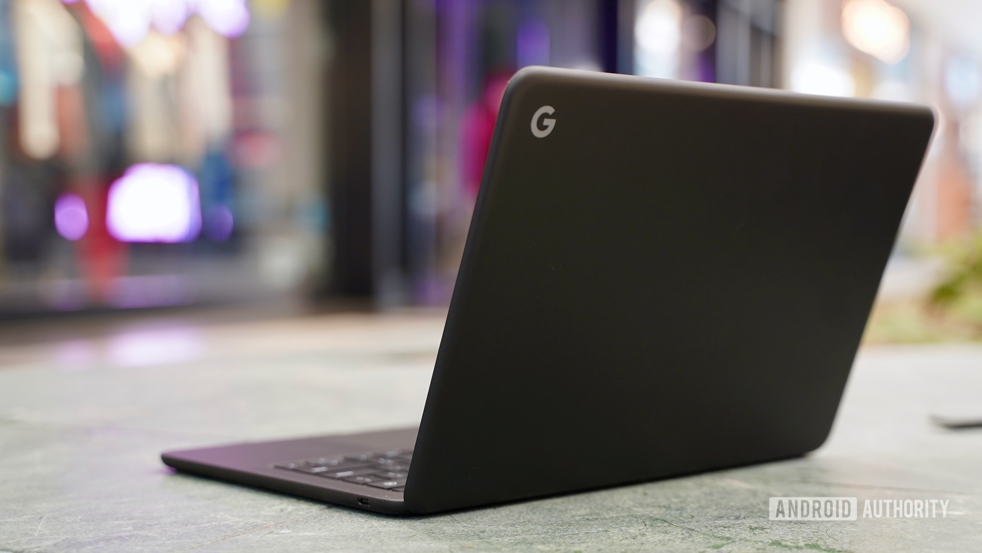 Google Pixelbook Go Review rear profile - find lost chromebook