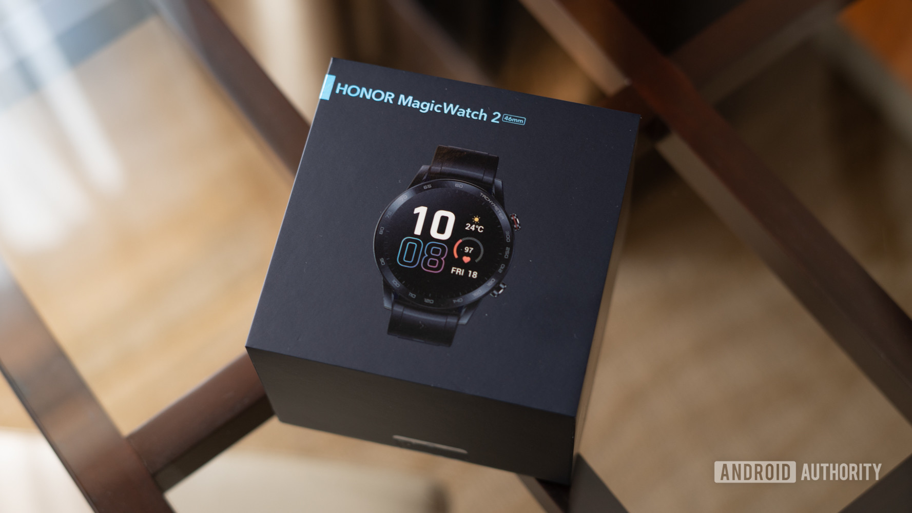 The HONOR Watch Magic 2 in its box.