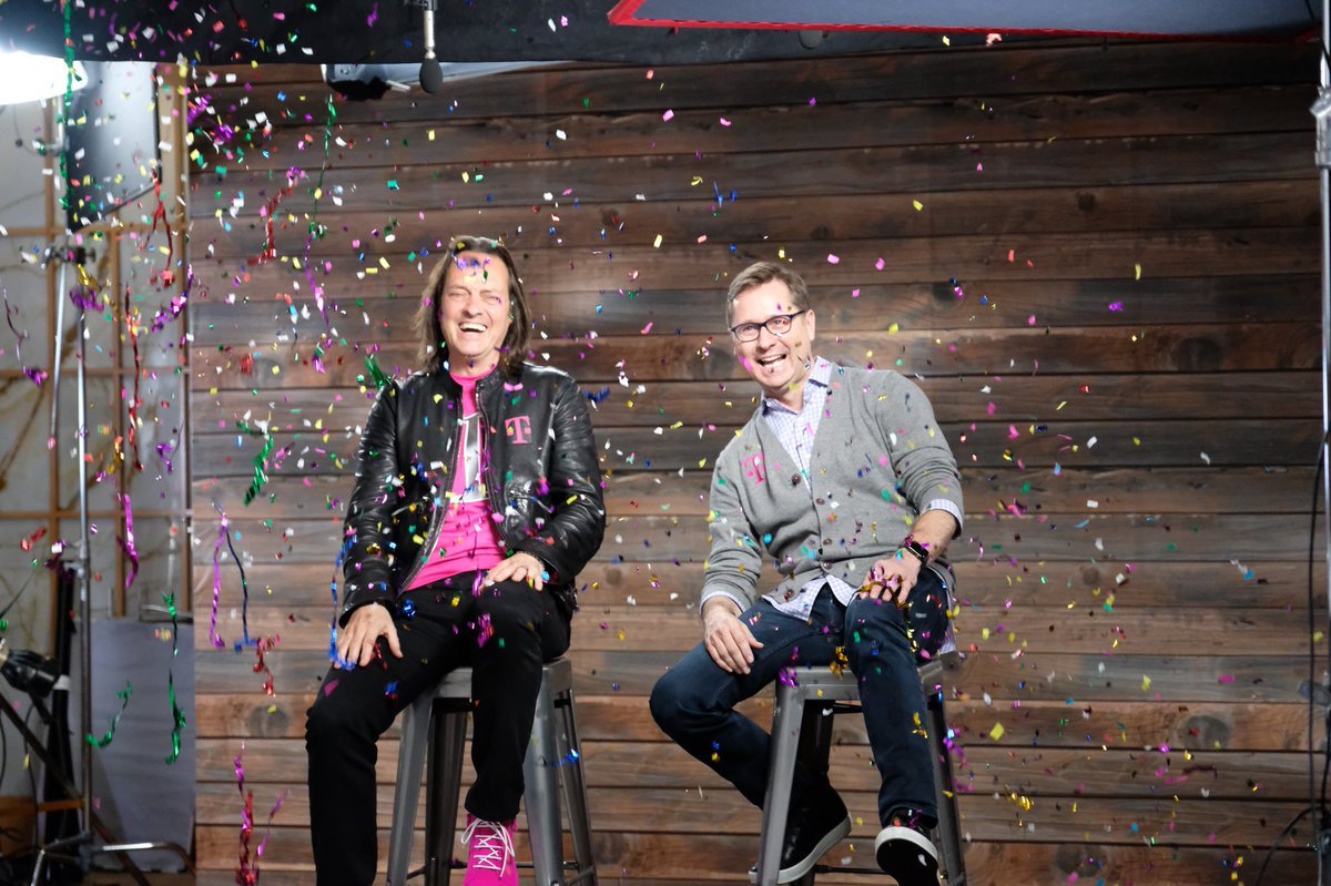 T-Mobile CEO John Legere and COO Mike Sievert