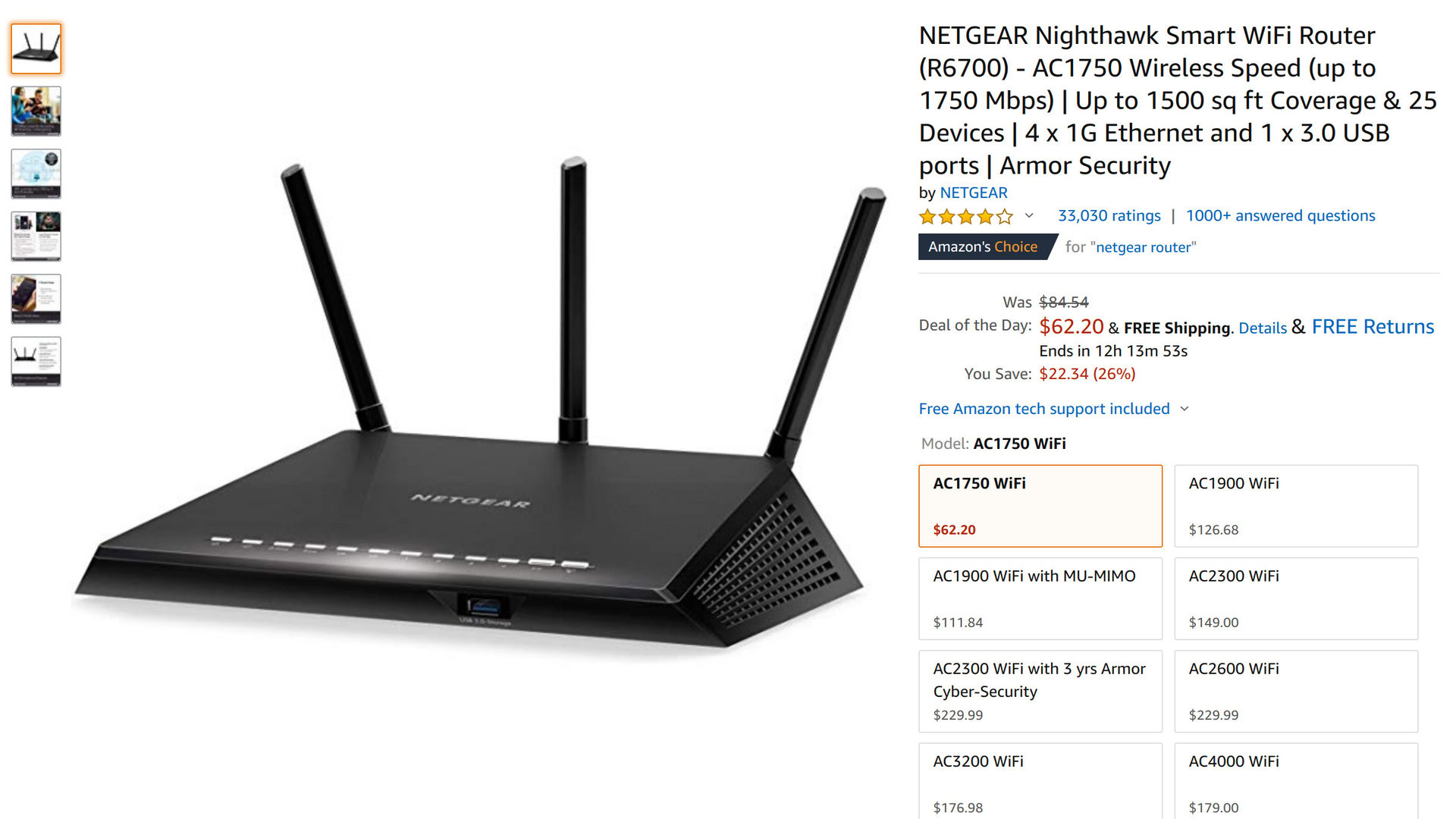 NETGEAR Nighthawk smart Wi Fi router Amazon Black Friday