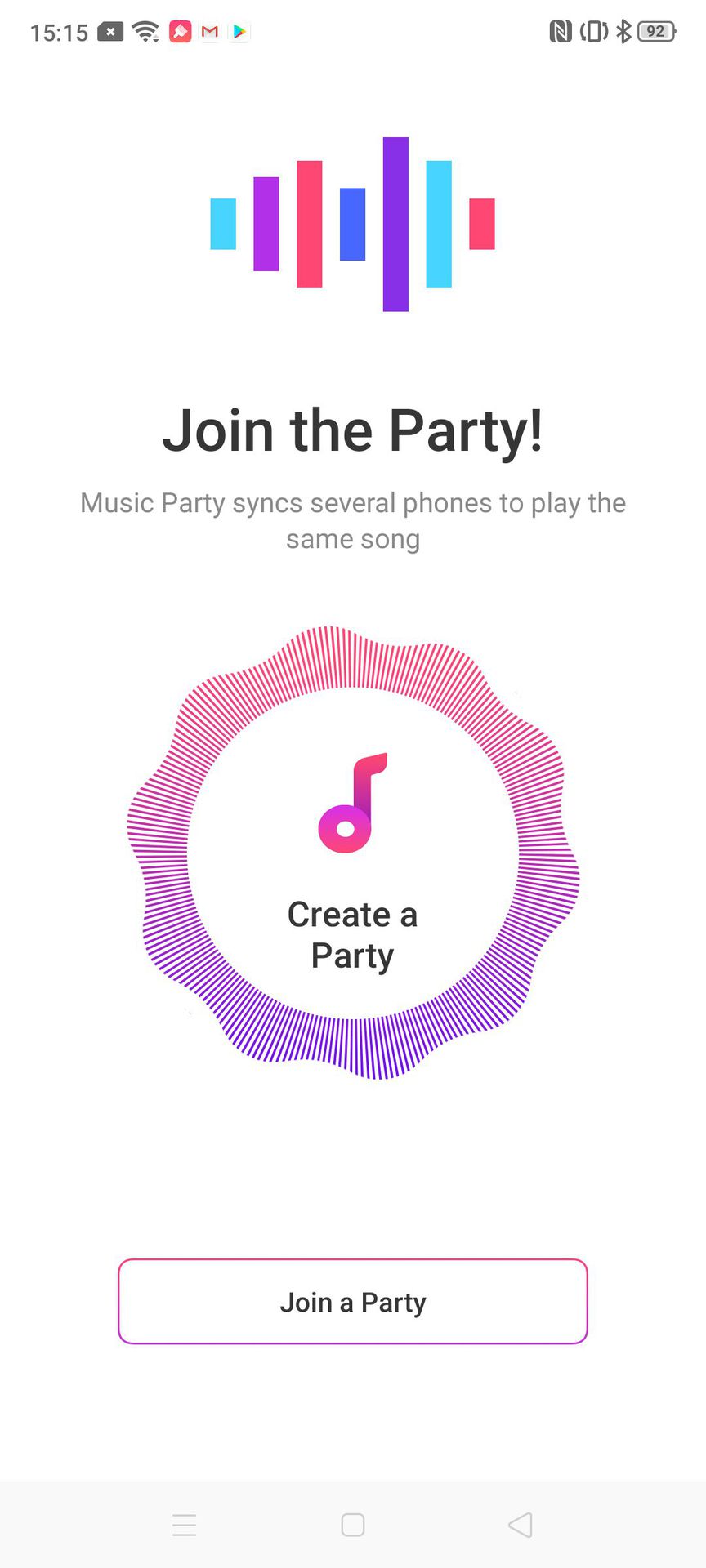 OPPO Reno 2 music sharing app