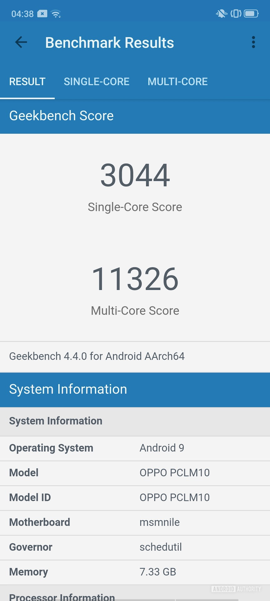 Oppo Reno Ace review geekbench