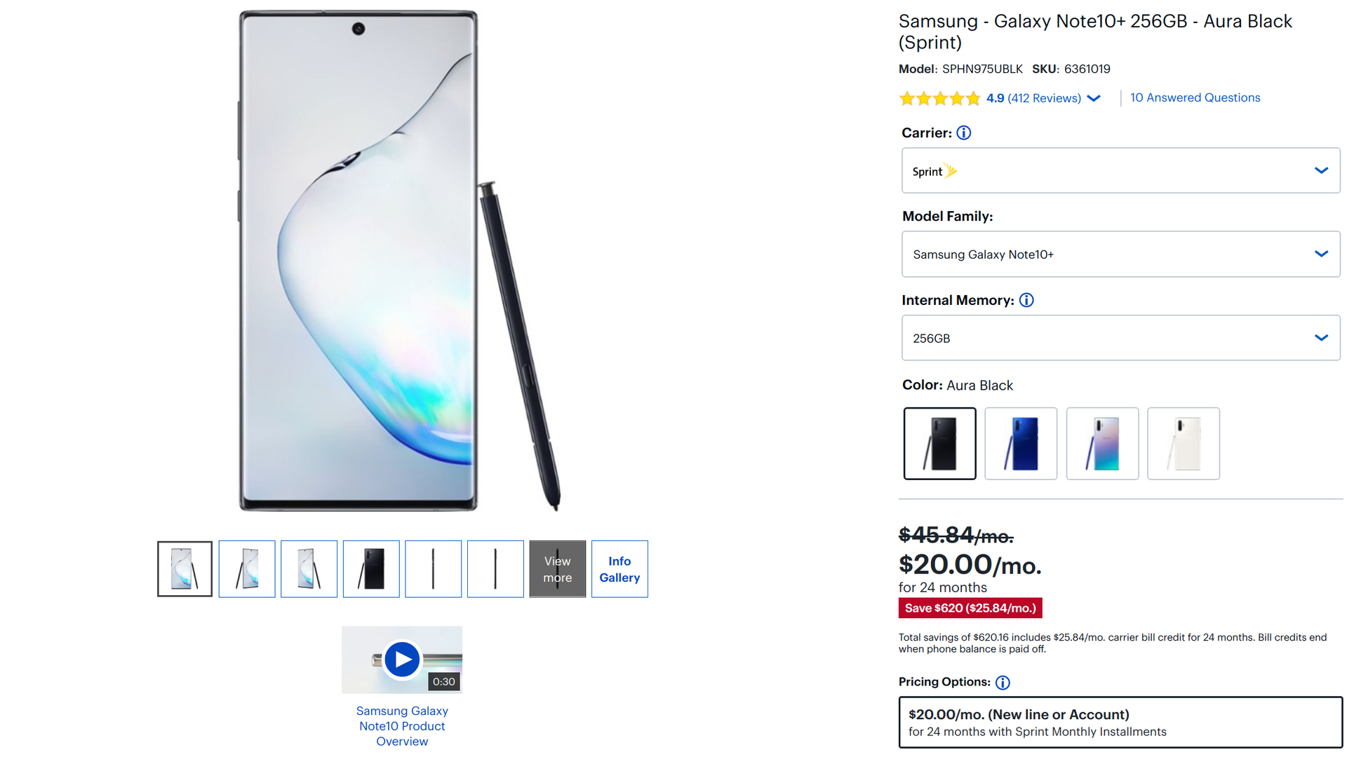 Samsung Galaxy Note 10 Plus Best Buy Sale