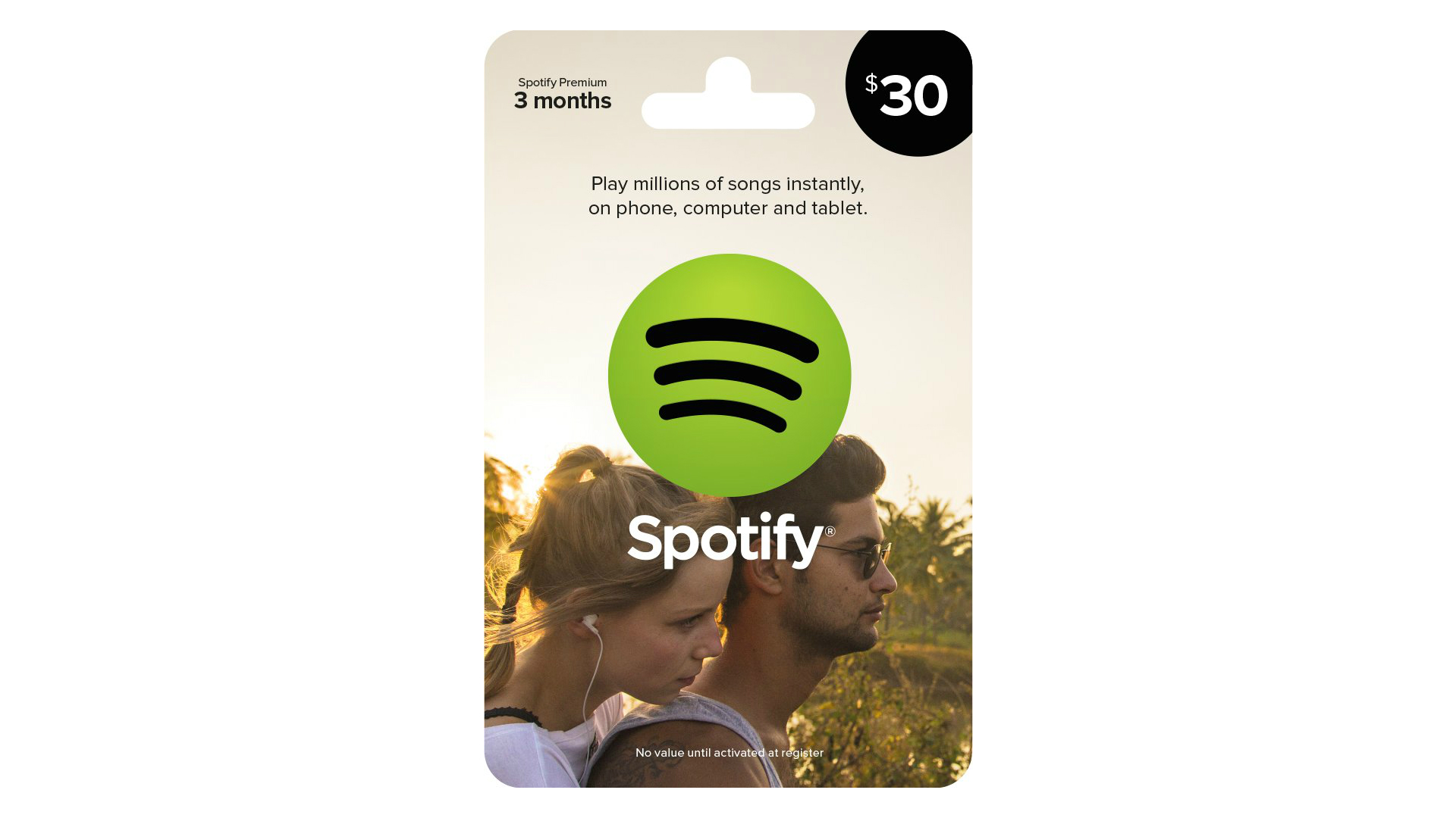Spotify gift card render