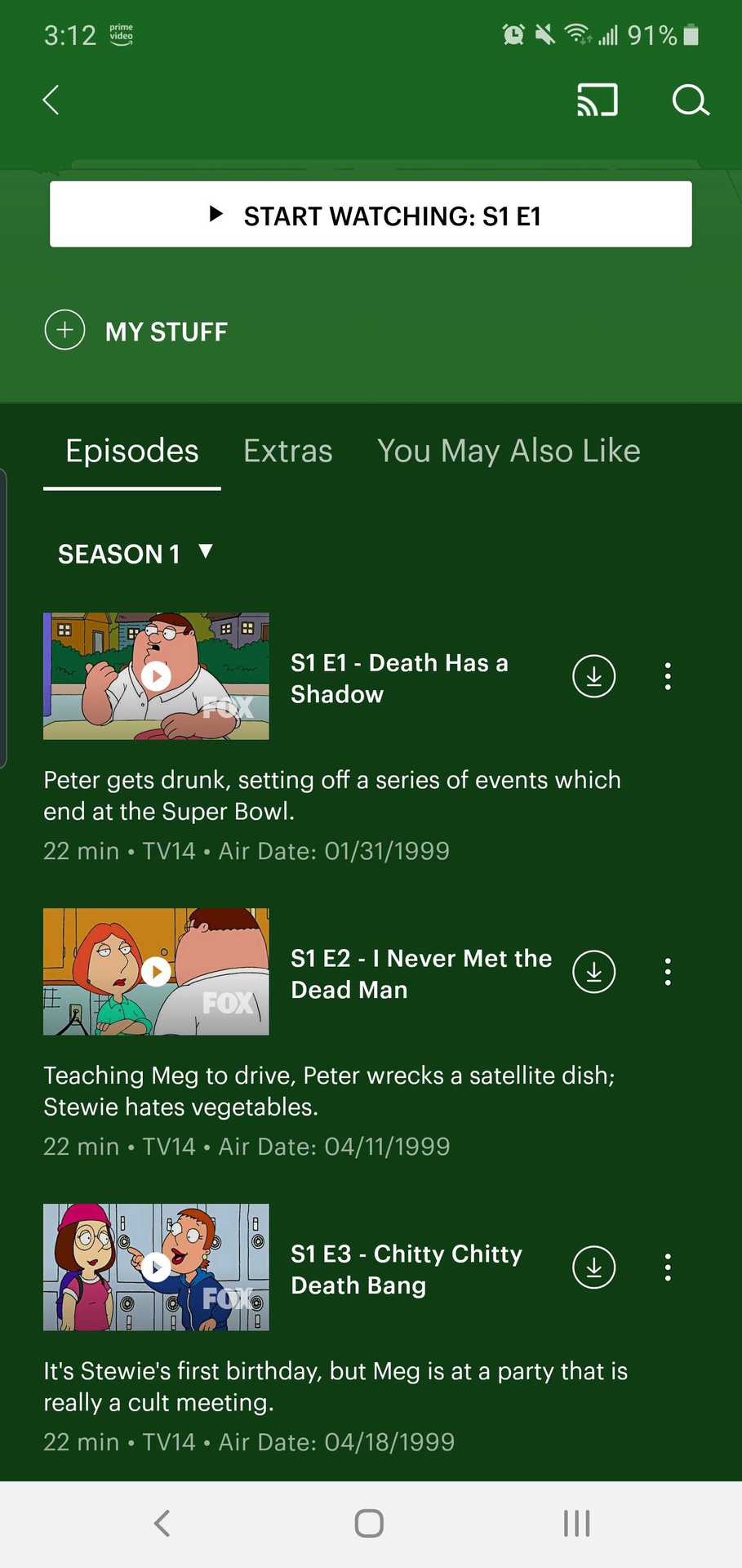 Watch videos on Android Download TV show