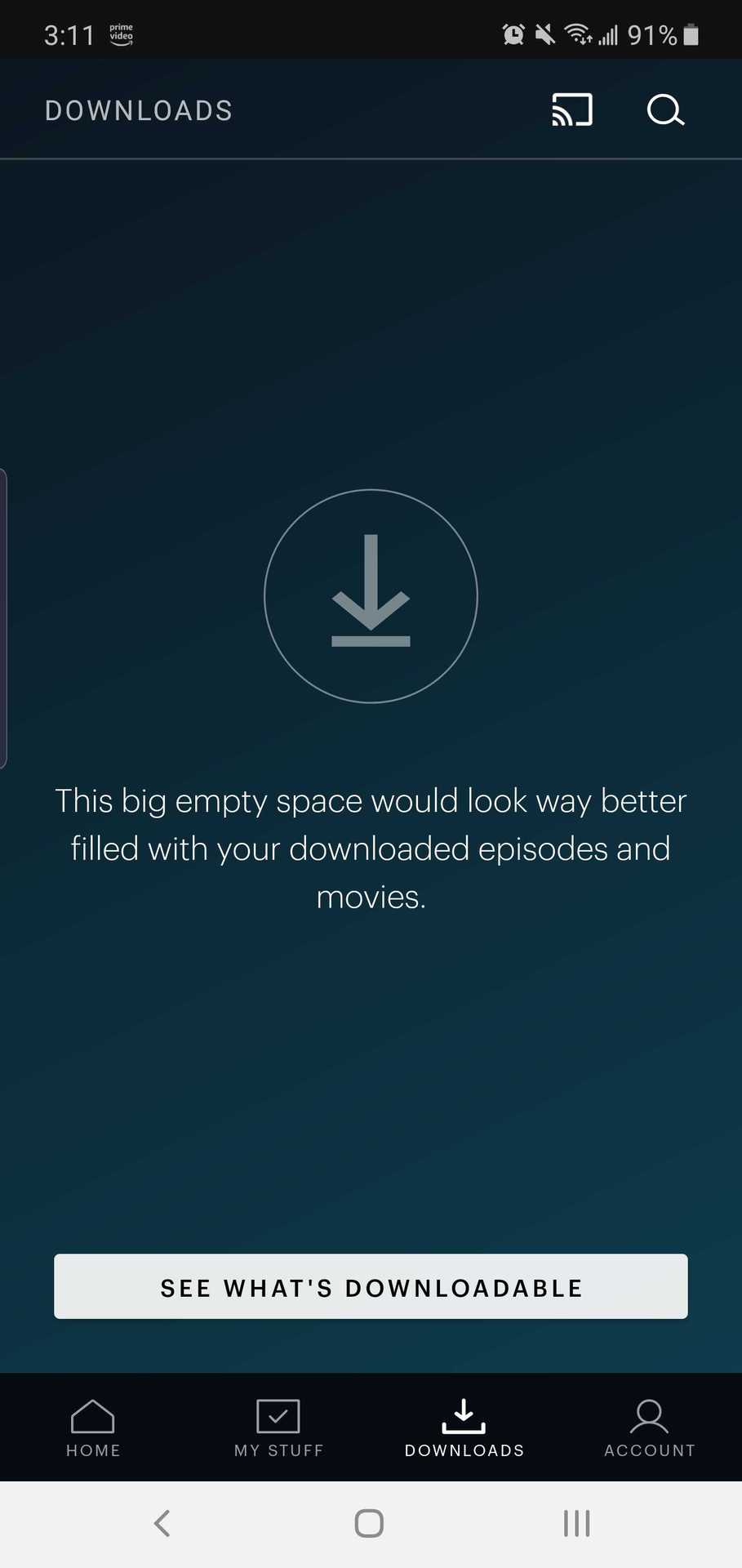 Watch Hulu videos offline on Android Downloads Tab