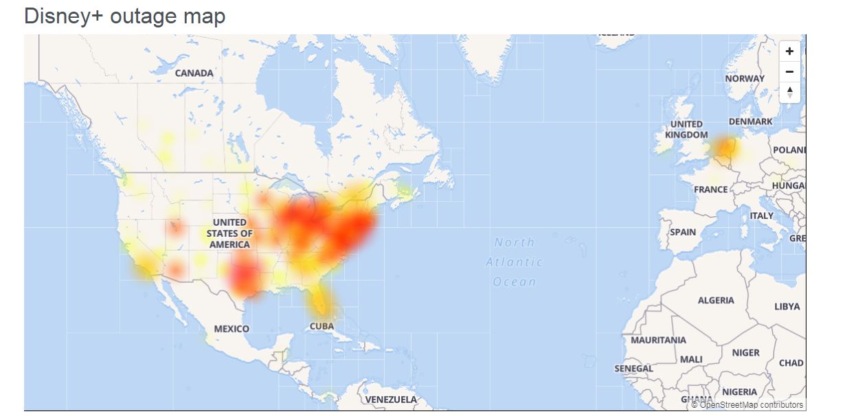 disney plus issues down detector