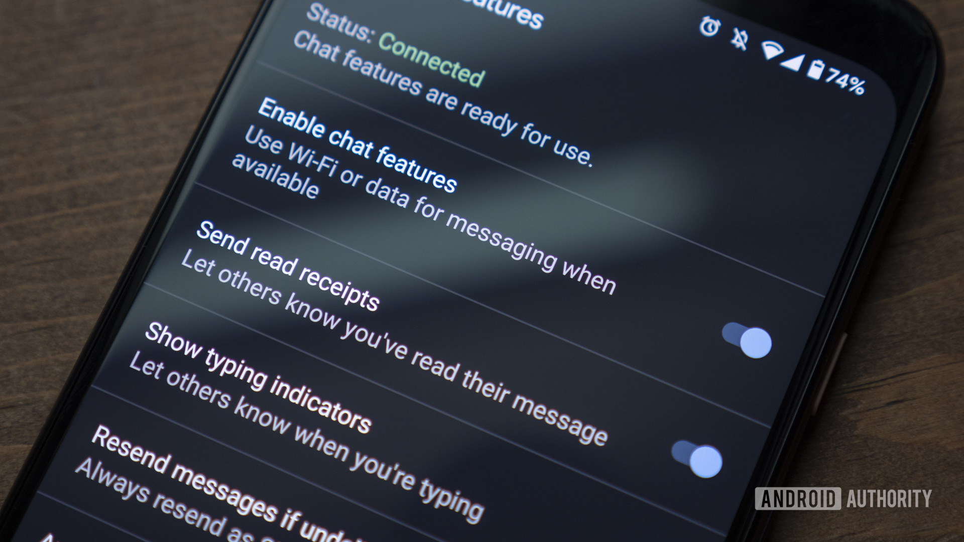 google messages chat features read receipts typing indicators rcs vs whatsapp