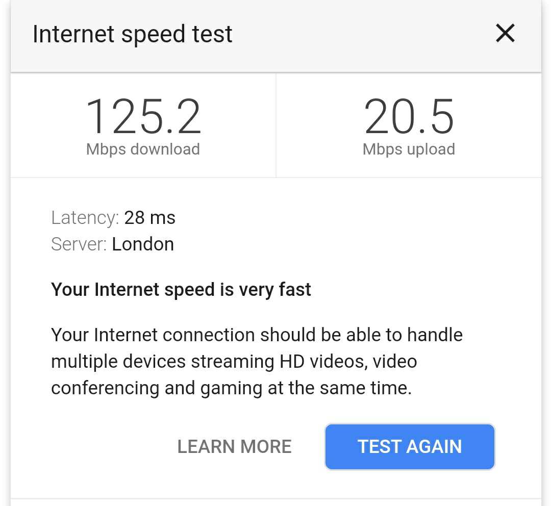 google nest wifi point speed test