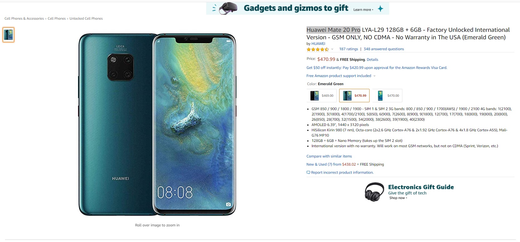 Patriotic except for Right Deal: Mate 20 Pro for $470 (with all the Google apps) is crazy value -  Android Authority