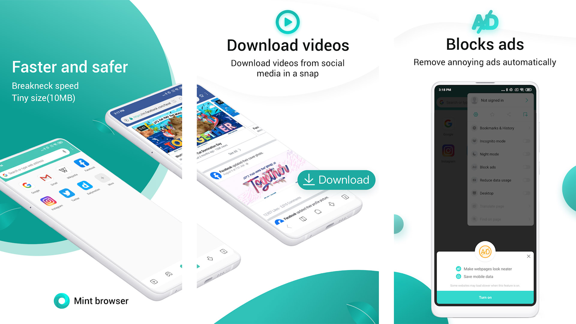 Mint Browser 2019 screenshot best android apps 2019