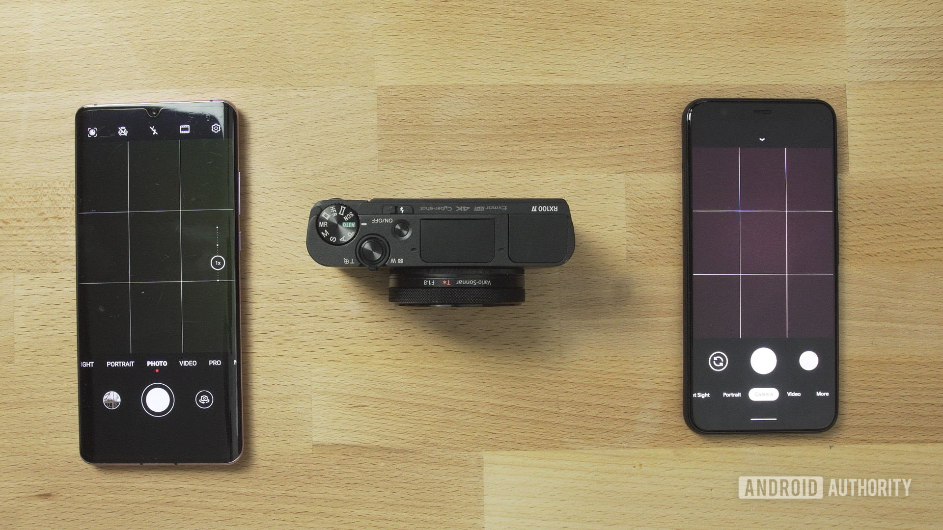 Aplicación de cámara P30 Pro vs RX100 vs Pixel 4