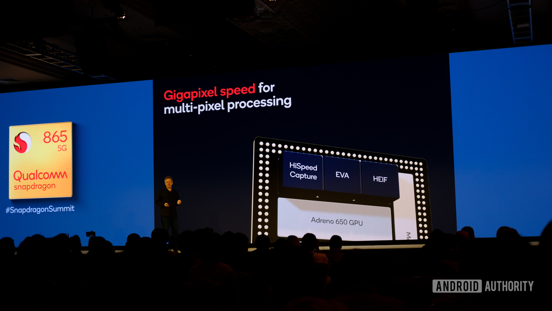 Qualcomm Snapdragon 865 gigapixel processing slides