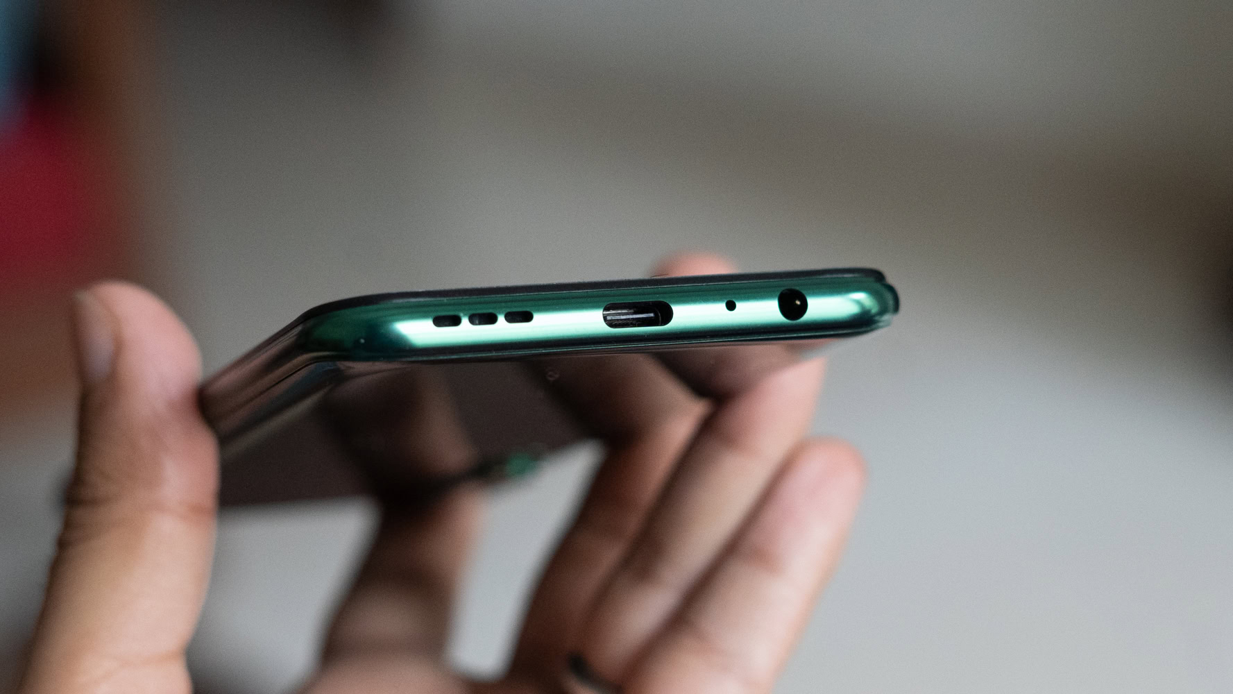 realme X2 showing USB C port