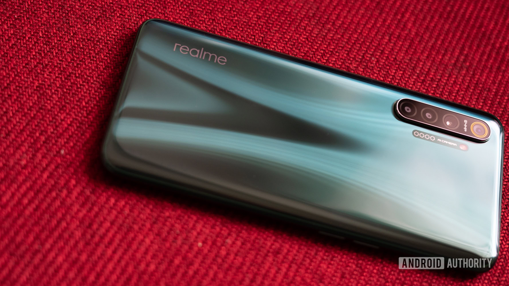 realme X2 with realme logo visible