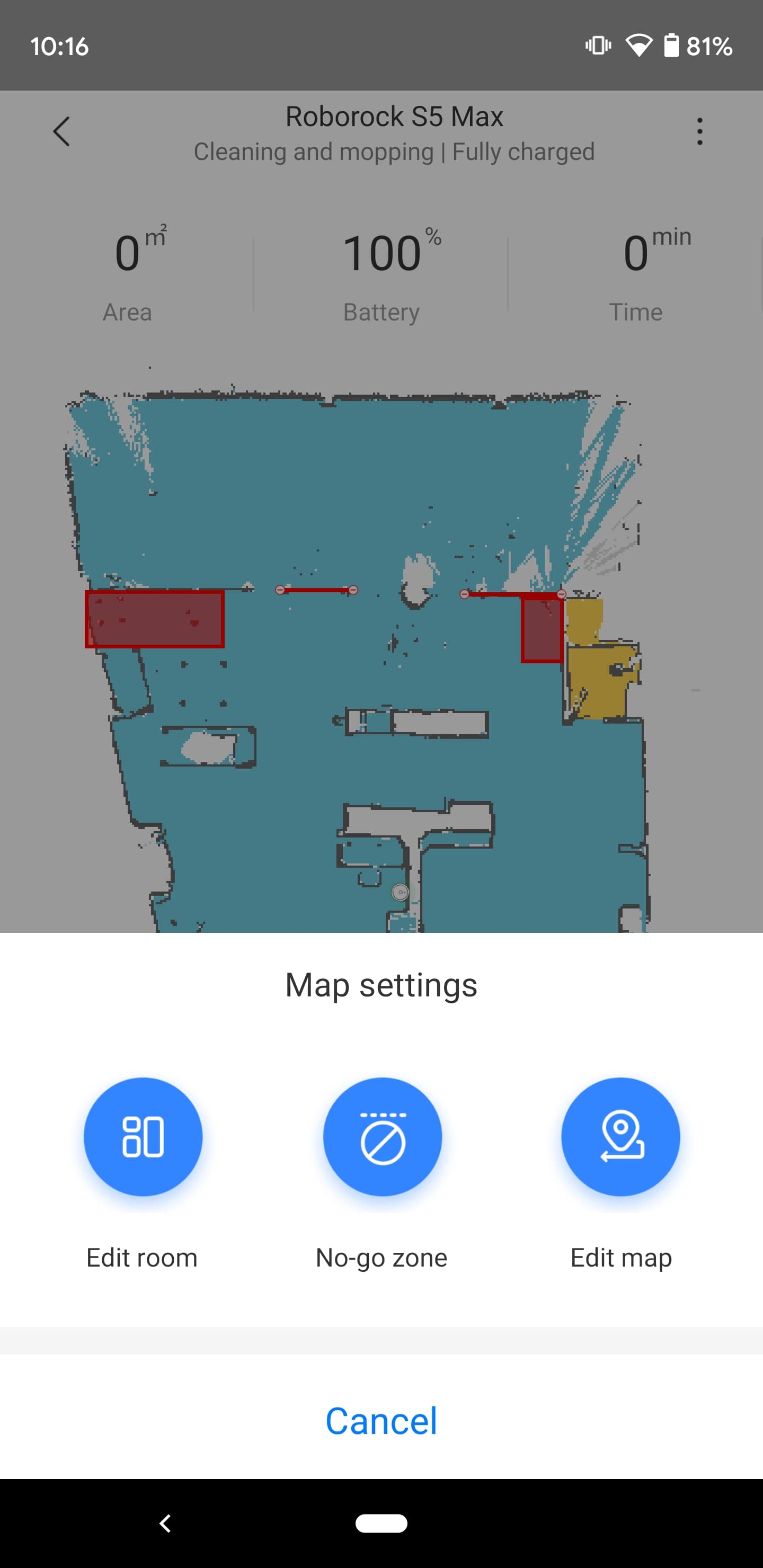 Roborock S5 Max Mi Home app No go zones 3