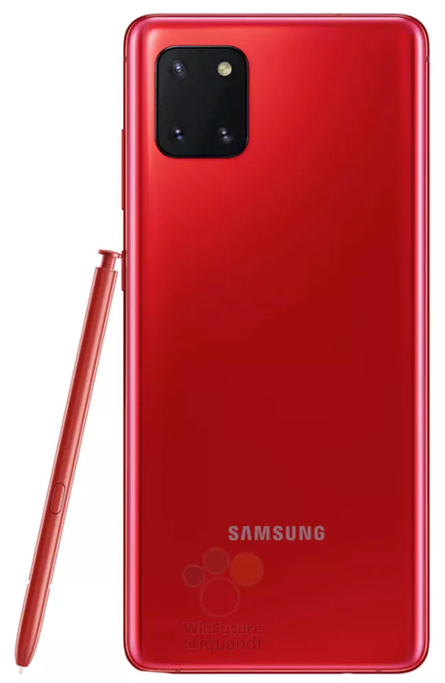 Samsung Galaxy Note 10 Lite red render