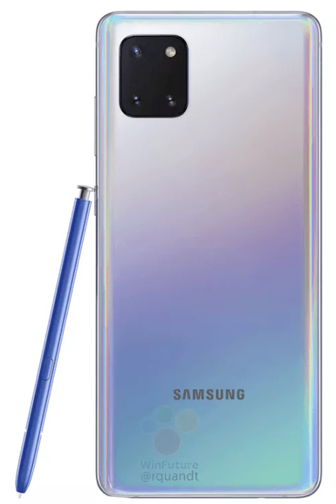 Samsung Galaxy Note 10 Lite white render