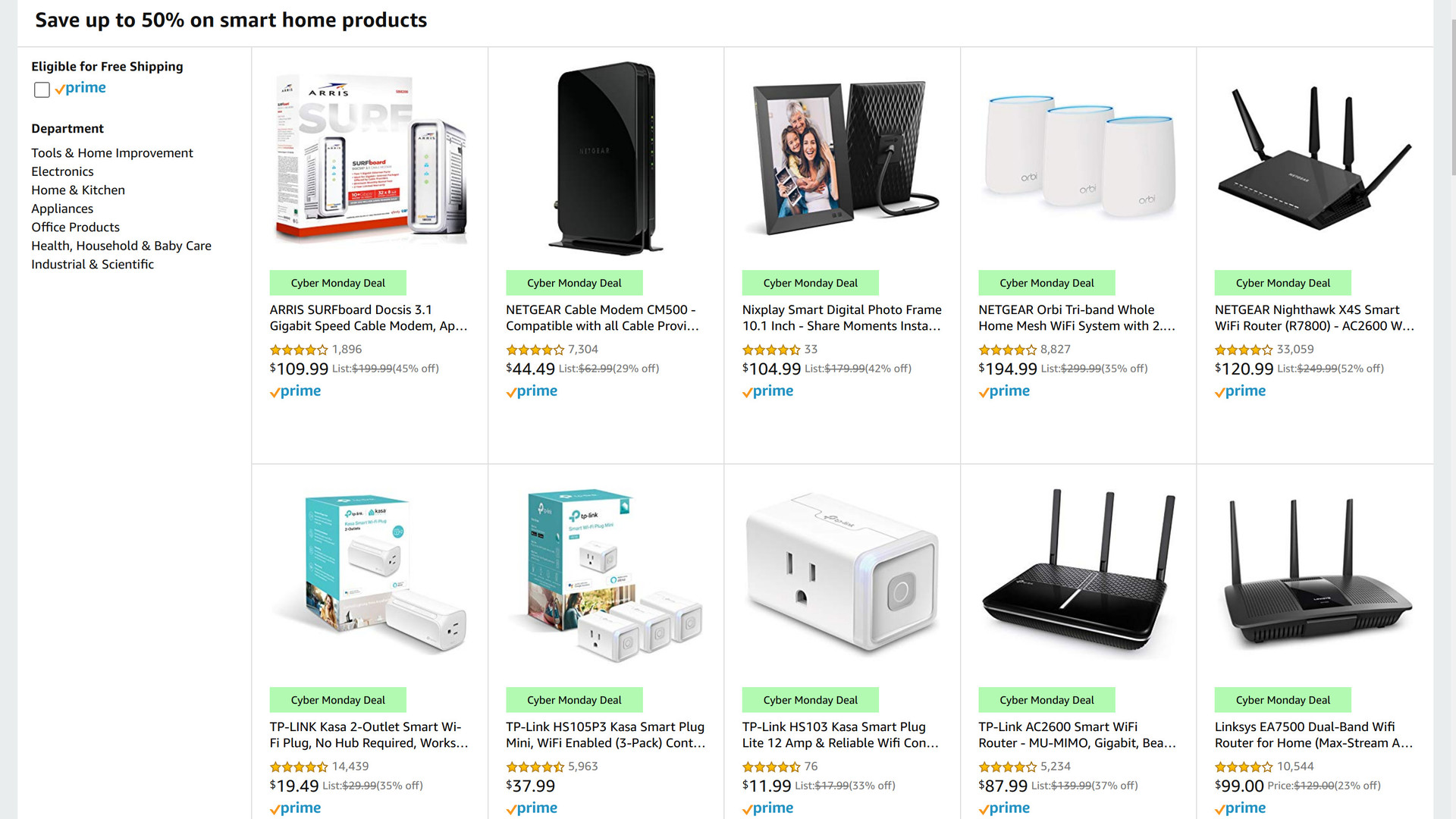 Amazon smart home sale