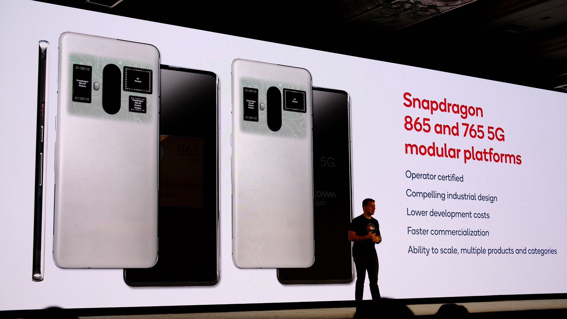 Snapdragon 865 and 765 5G modular platforms slide