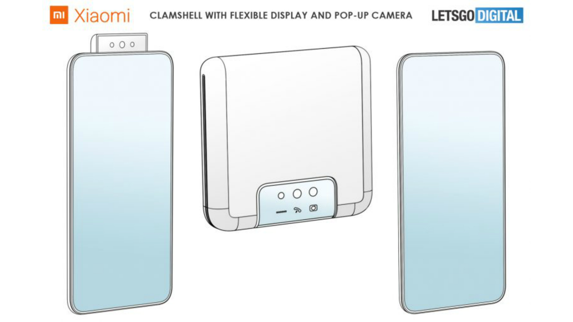 Xiaomi foldable clamshell patent 2