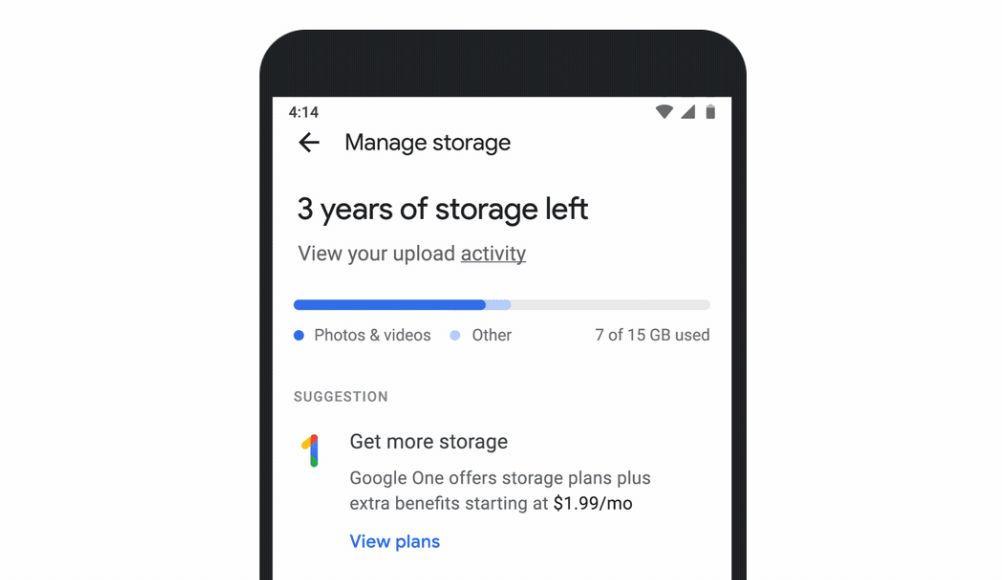 google one storage tool