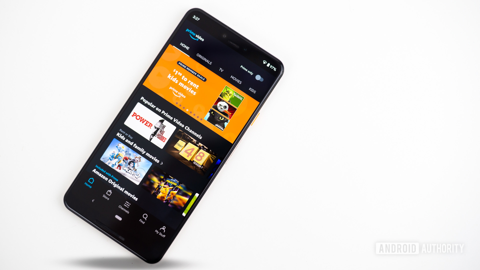 Amazon Prime video shown on smartphone featured image