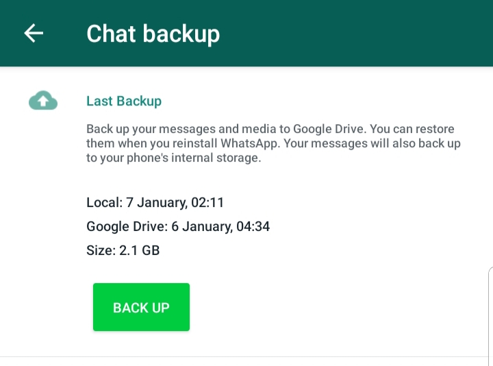 Android Data Recovery WhatsApp Backup