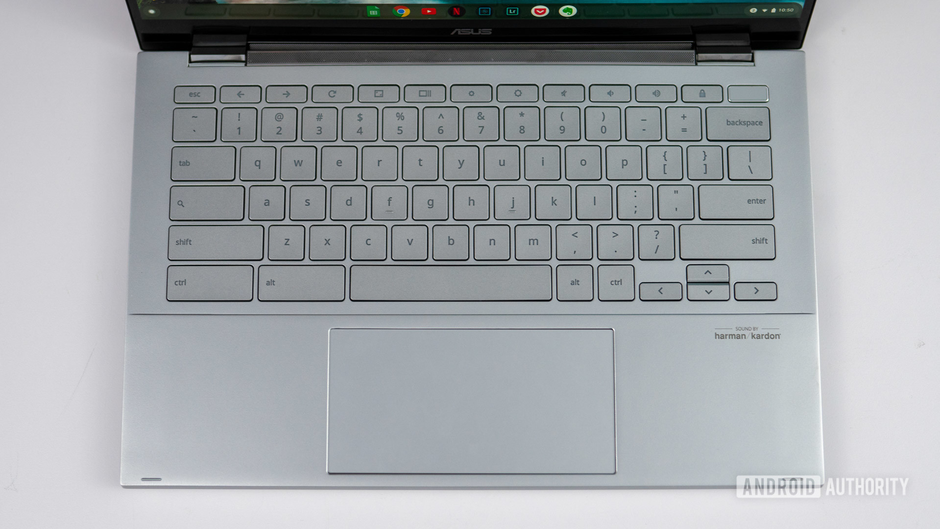 ASUS Chromebook Flip C436 keyboard top view