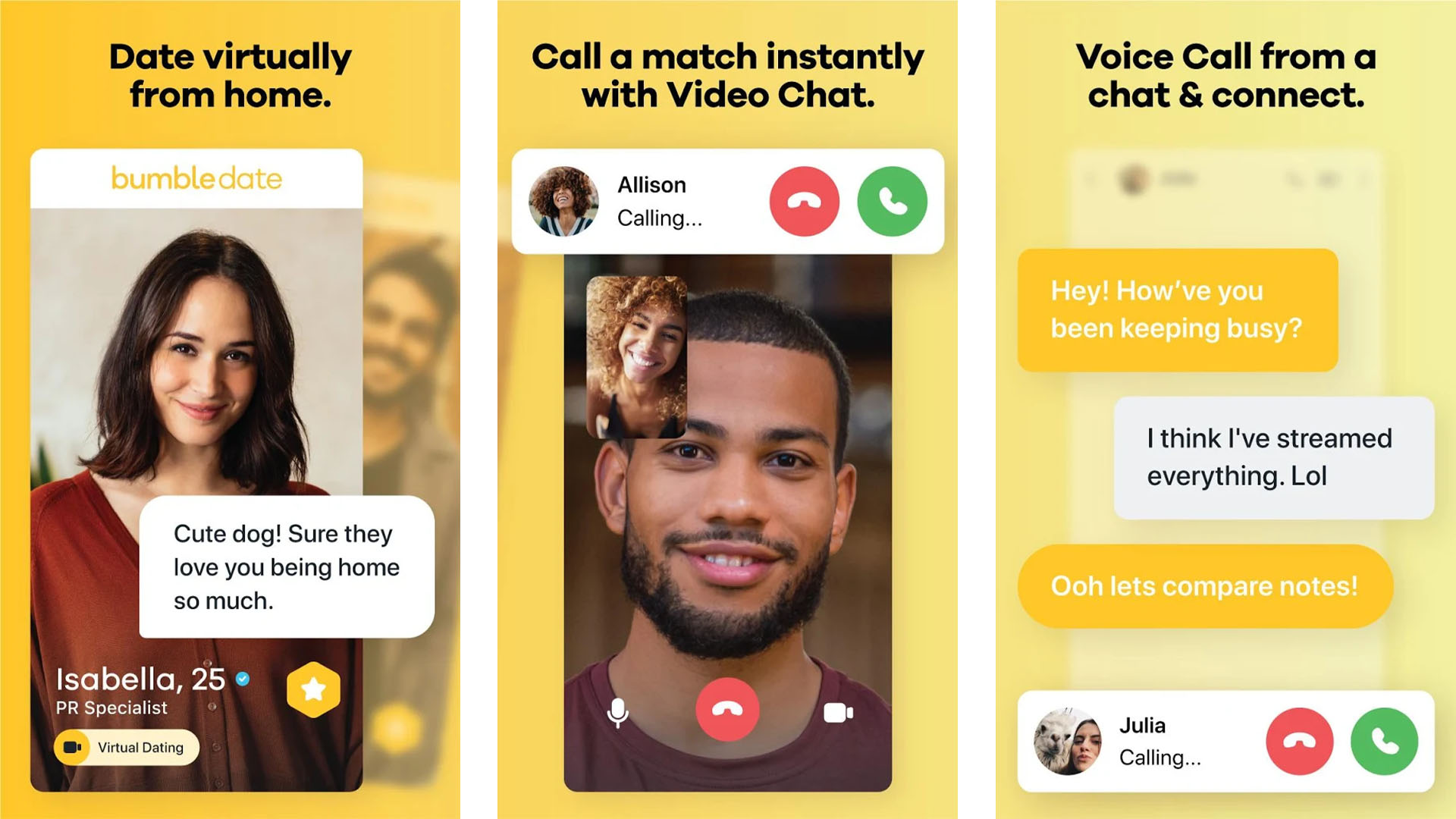 Bumble screenshot 2020