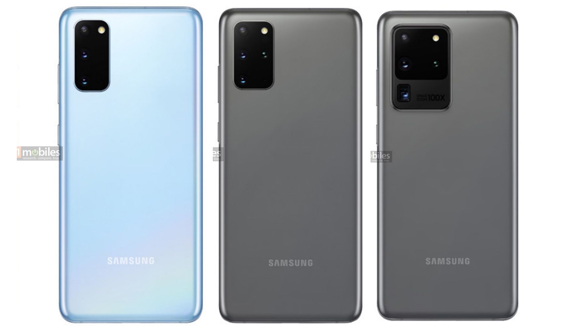 Samsung Galaxy S20 family leaked press renders hero