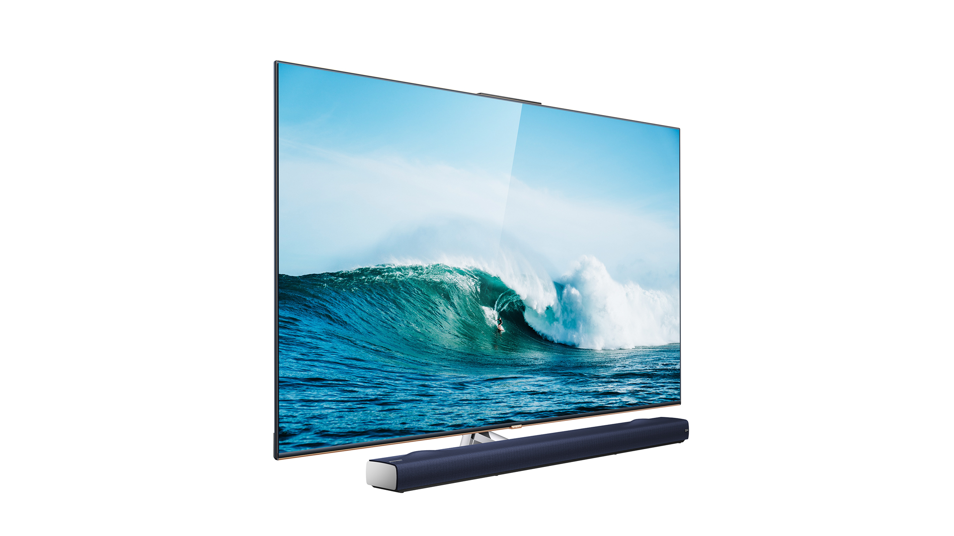 Stock image of Q91 8K TV from SKYWORTH on white background