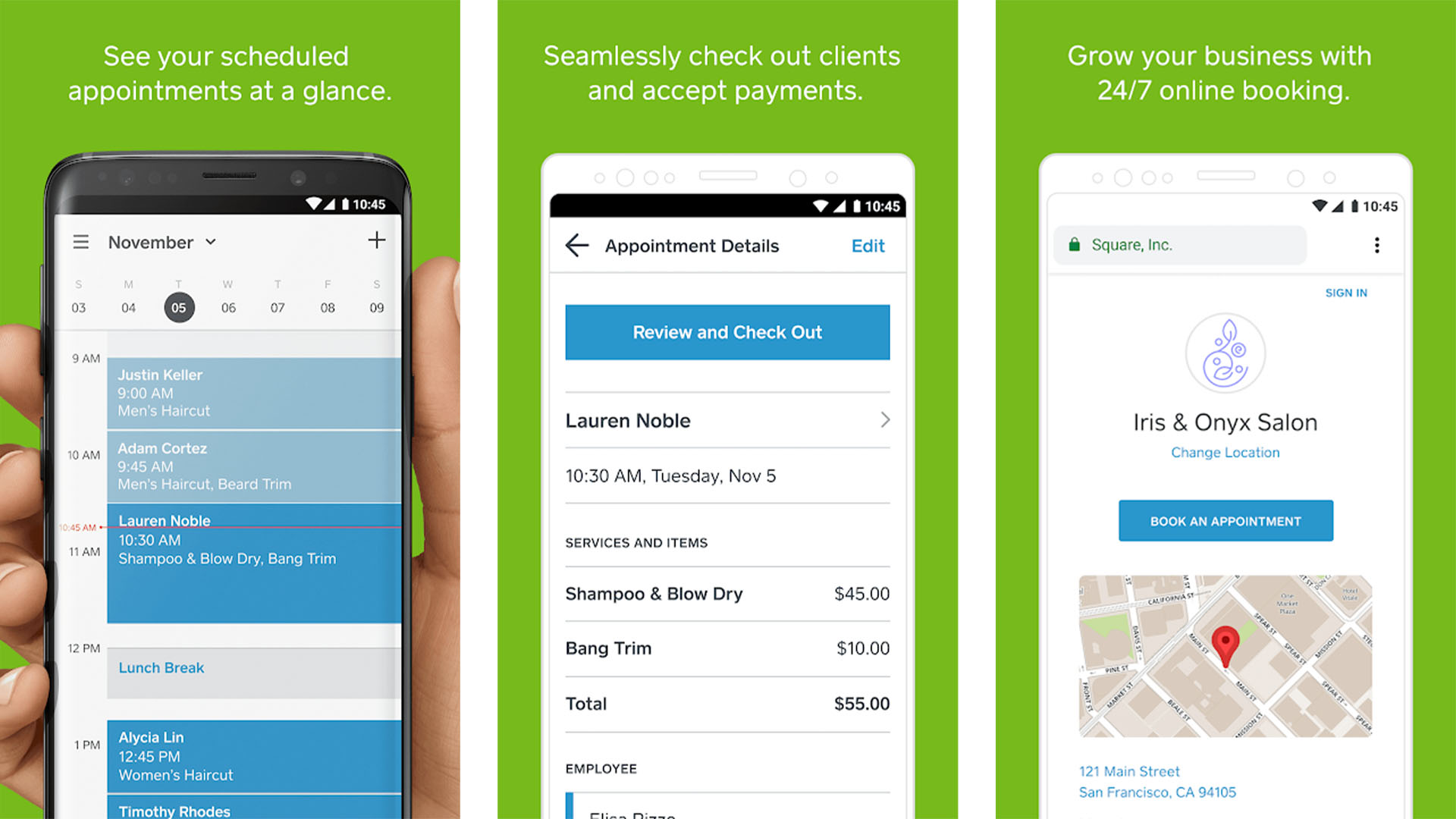 Square Appointments screenshot - best new android apps