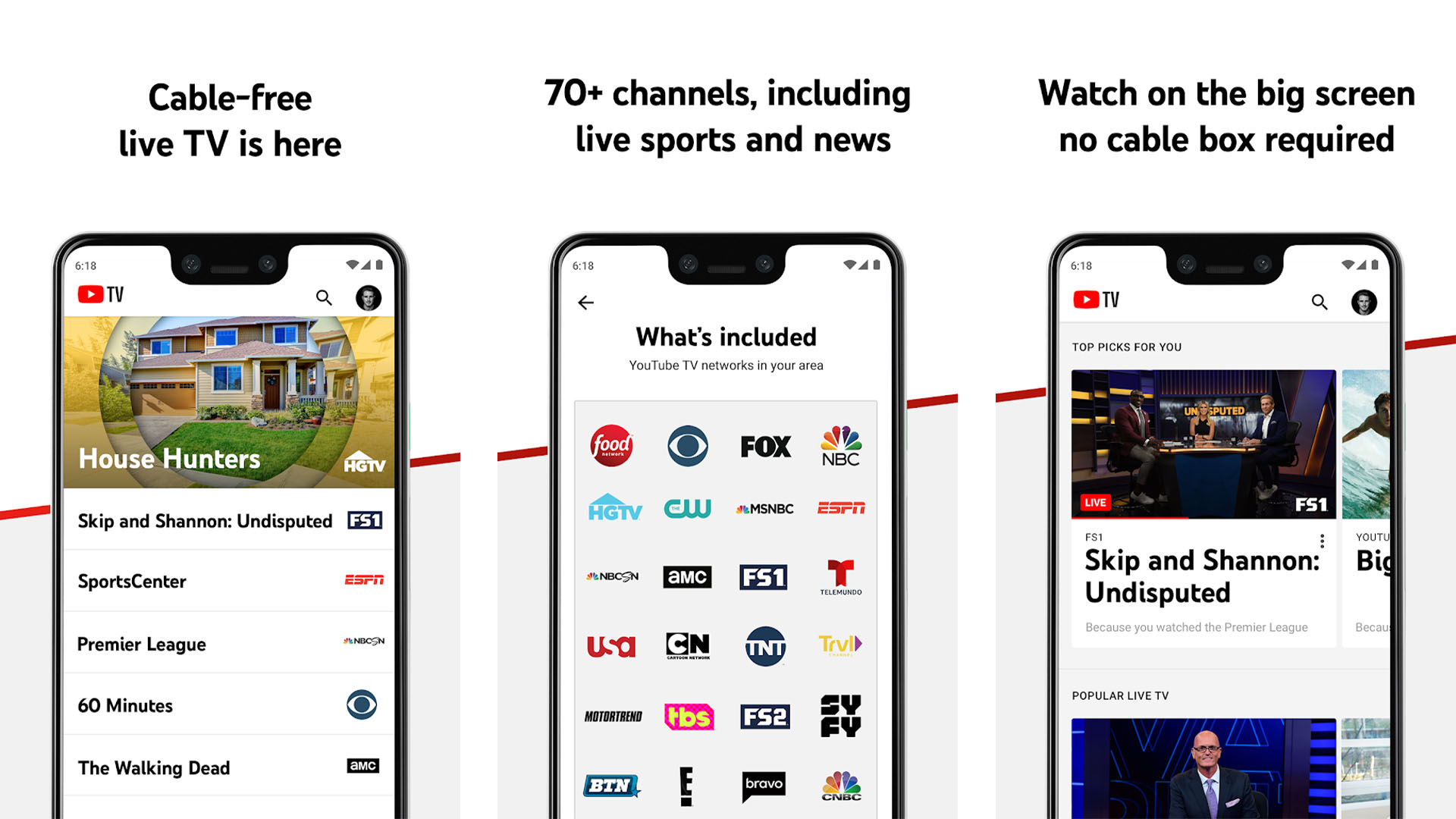 YouTube TV screenshot 2020