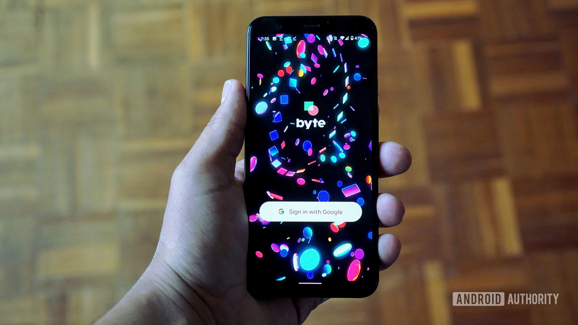 The Byte app on the Google Pixel 4.