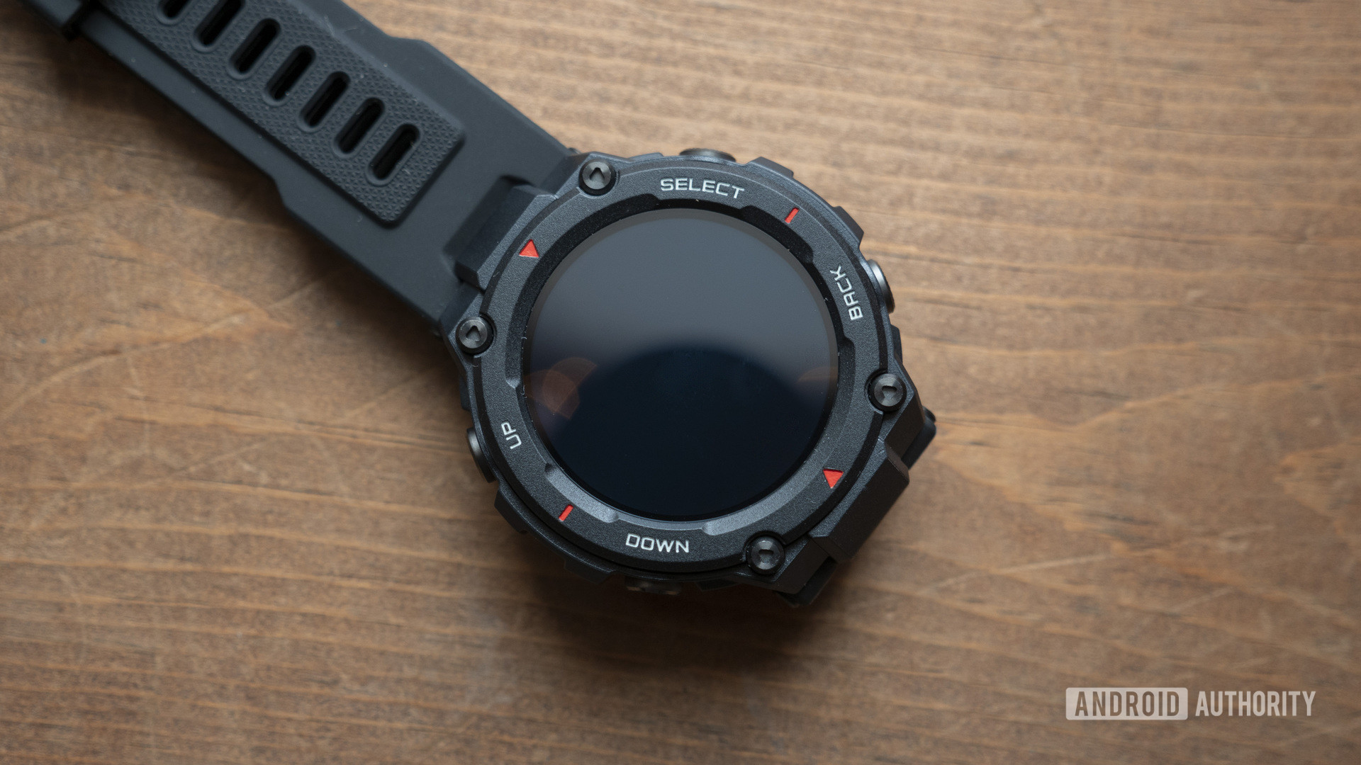 huami amazfit t rex smartwatch display off on table 1