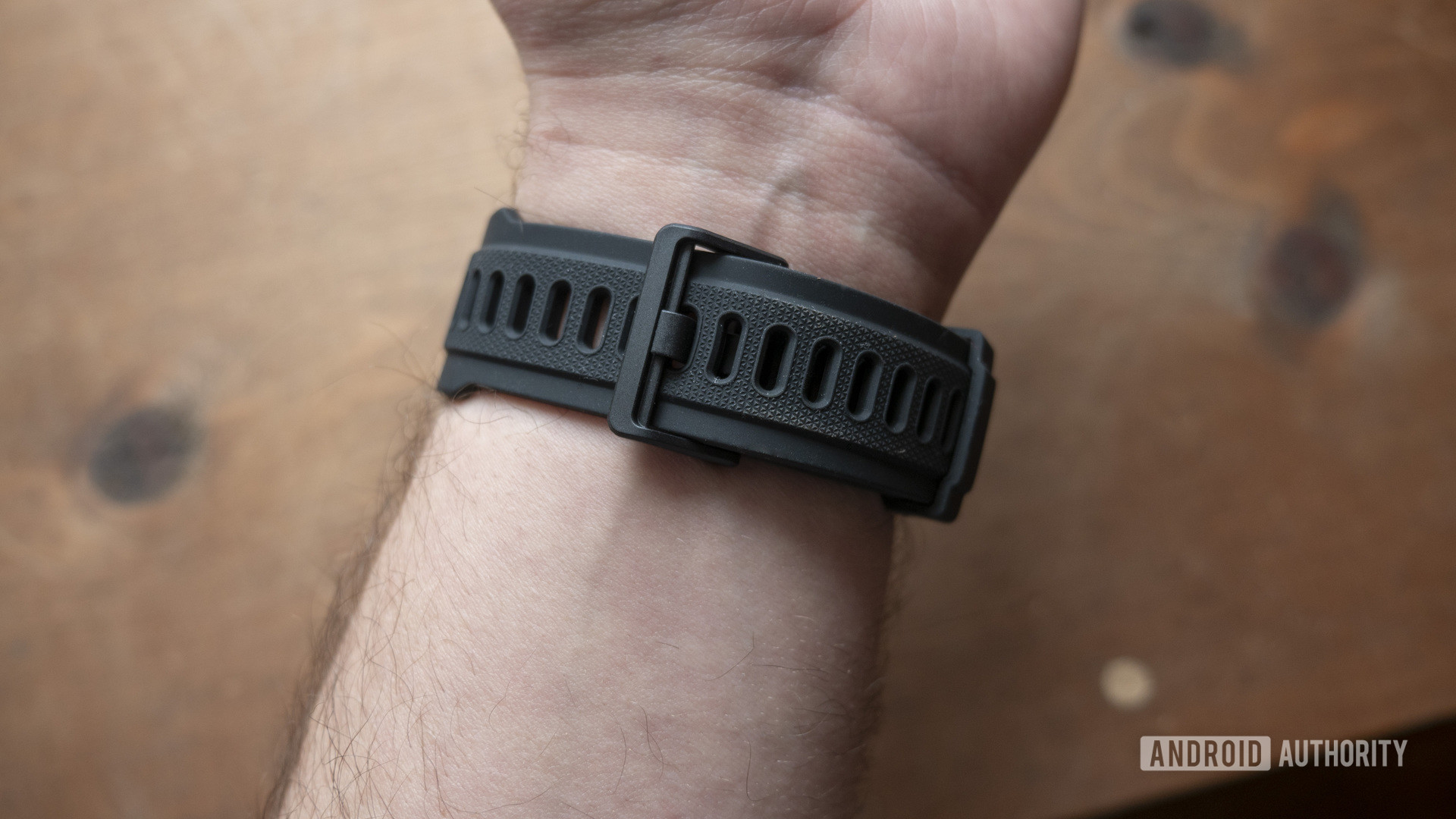 huami amazfit t rex smartwatch strap on wrist 1