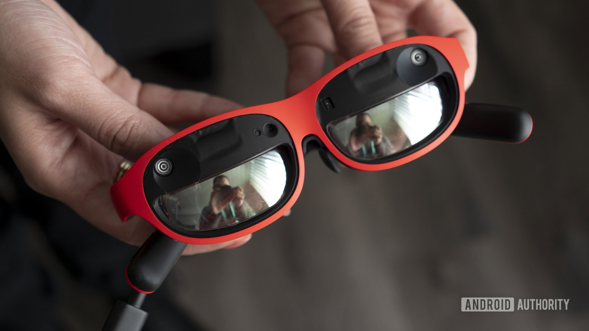 nreal nebula mixed reality glasses in hand 1