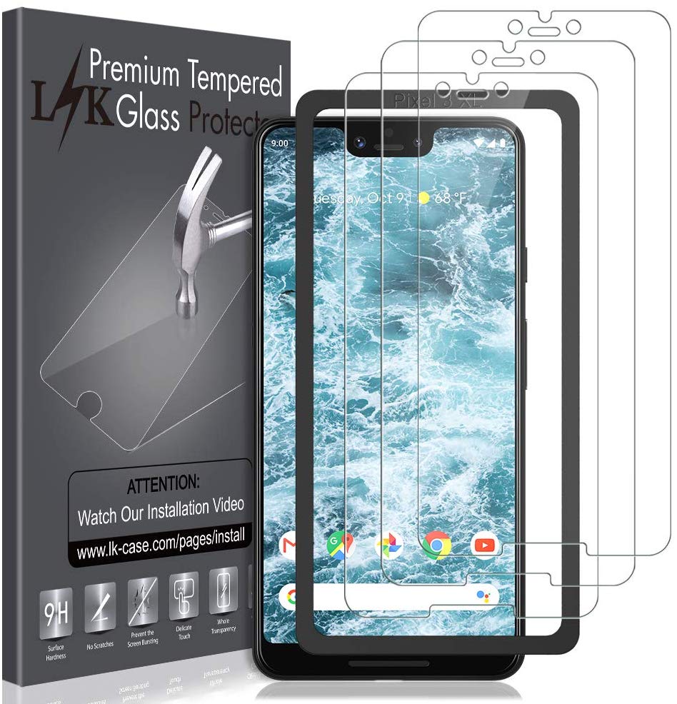 For GOOGLE Pixel 3 XL 4 Premium Shockproof Tempered Glass Screen Protector Guard 