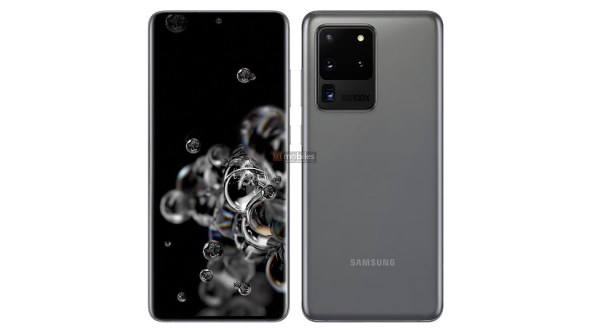 Samsung Galaxy S20 Ultra 5G Render Leaked