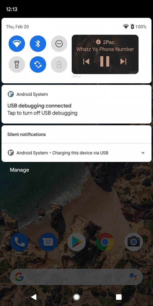 Android 11 Music Player Quick Settings 1