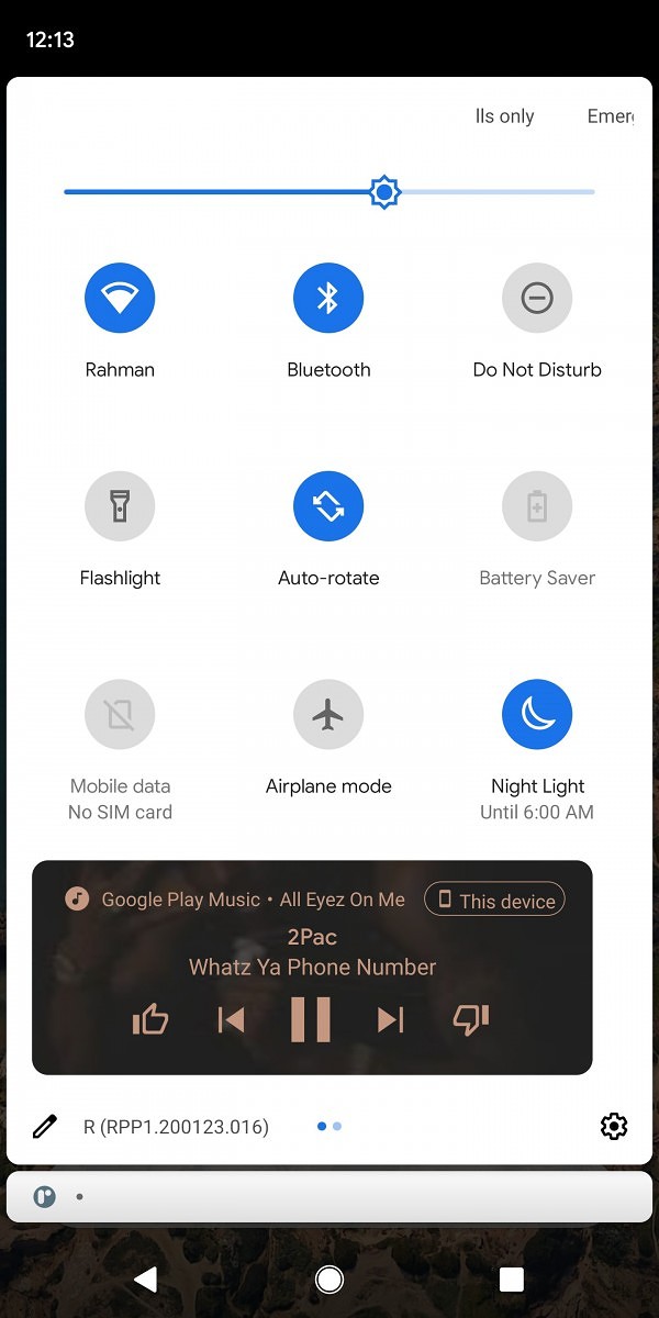 Android 11 Music Player Quick Settings 2